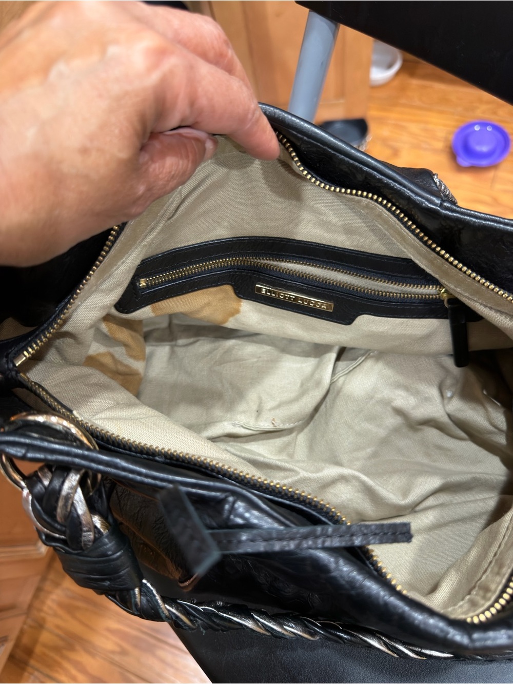 Elliott Lucca black Leather Hobo Bag - Picture 11 of 12